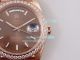 EW Factory Rolex Oyster Perpetual Day Date Brown Grid Dial Diamond Bezel Watch 40MM (5)_th.jpg